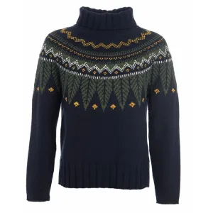 Barbour Hebden Ladies Knit - Navy