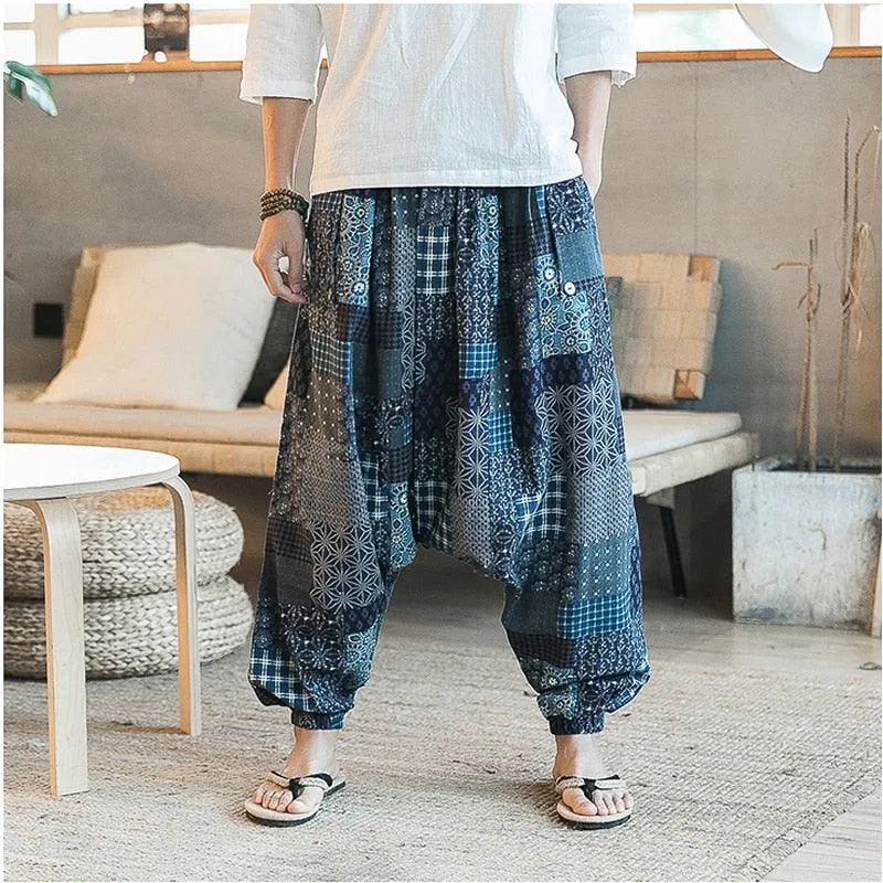Boho Linen Harem Pants
