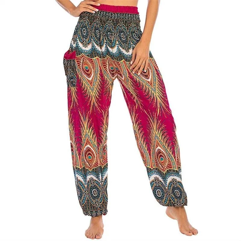 Boho Printed Harem Pants
