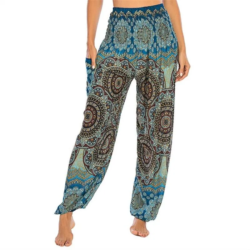 Boho Printed Harem Pants