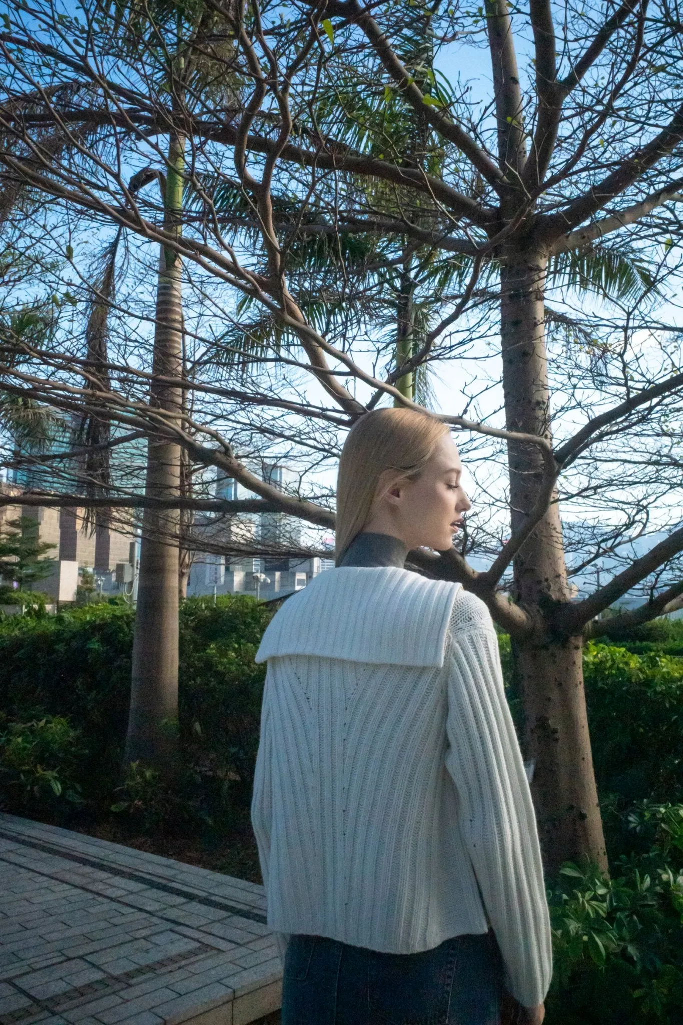 CATHY wool zip jacket (Milk)