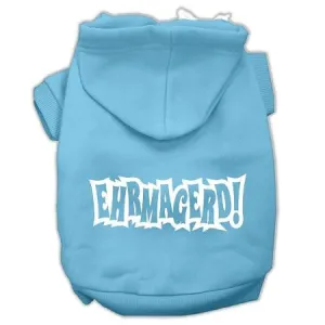 Ehrmagerd Screen Print Pet Hoodies Baby Blue Size Med (12)