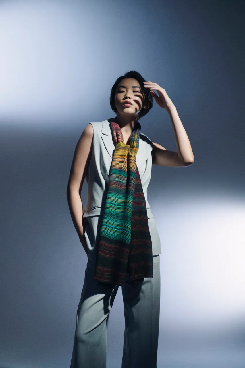FLOATING FANTASY PURE WOOL SCARF