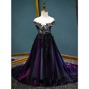 Ketty More  Kids Girls Pretty Flower Decorated A-Line Skirt Thin Long Style Sleeve Modern Fashion Dress-KGDC3959