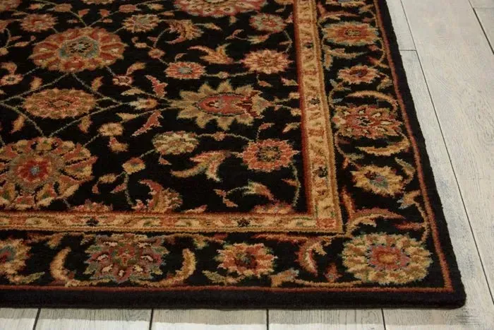 Living Treasures LI05 Black Rug