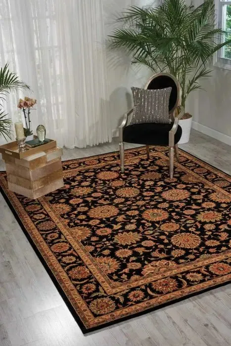 Living Treasures LI05 Black Rug