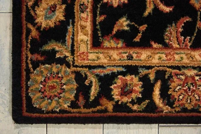 Living Treasures LI05 Black Rug