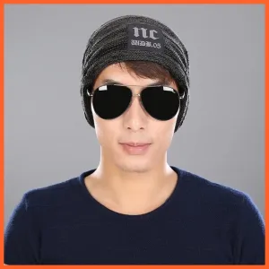 Mens Beanie Caps Winter Hats | Knitted Beanies Hat Stripes Color Skullies Beanie Caps