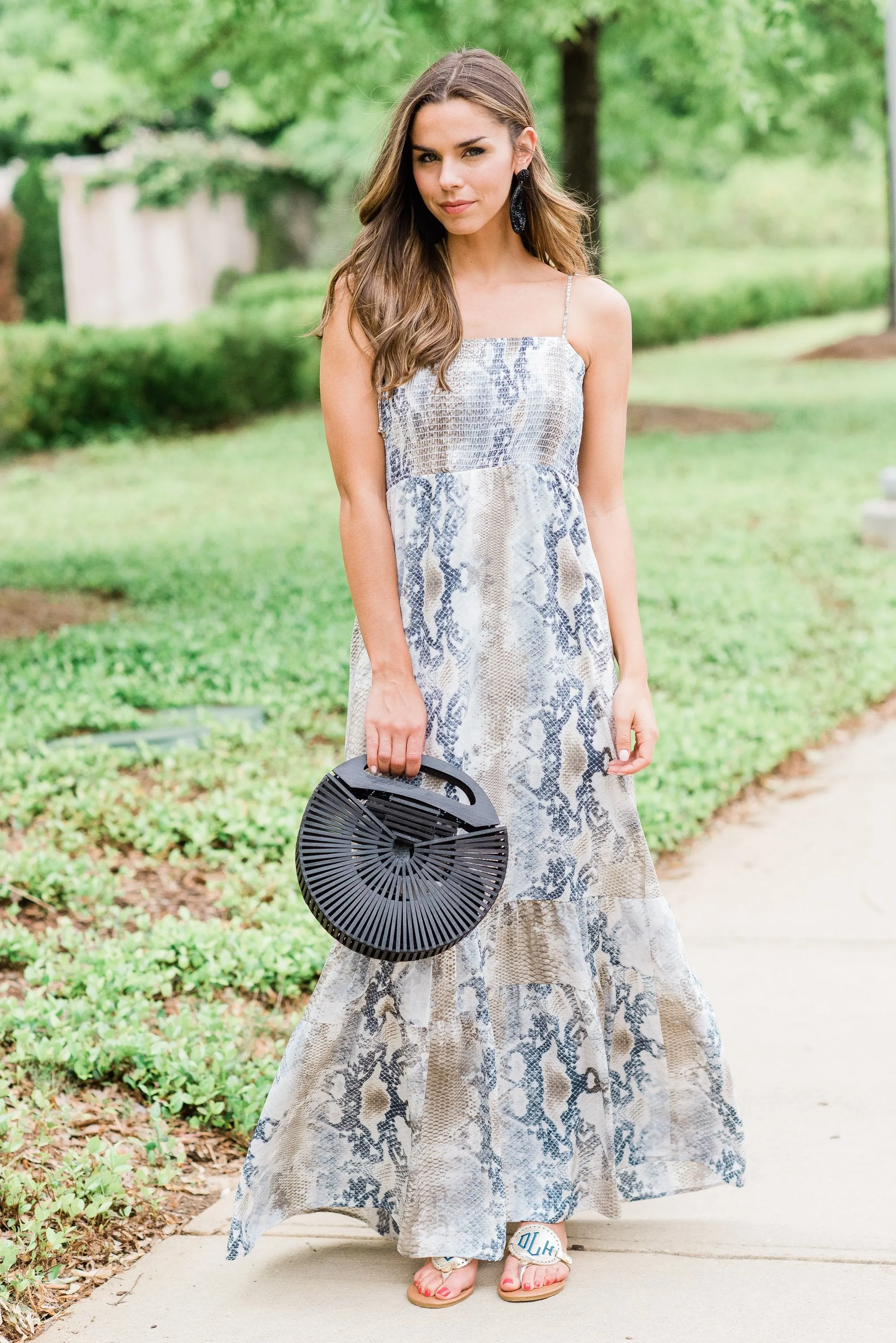 Never Underestimated Maxi Dress, Cream-Navy