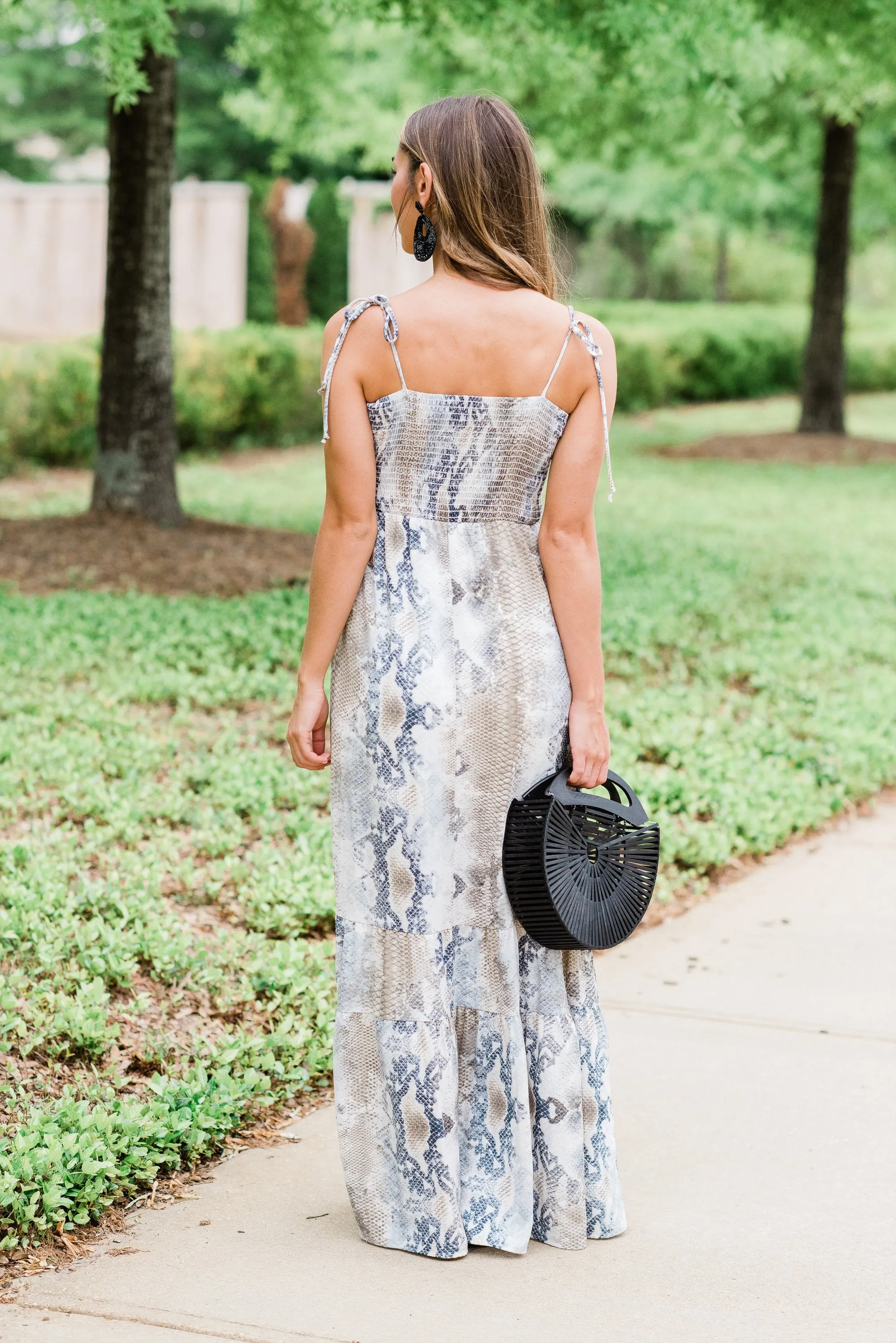 Never Underestimated Maxi Dress, Cream-Navy