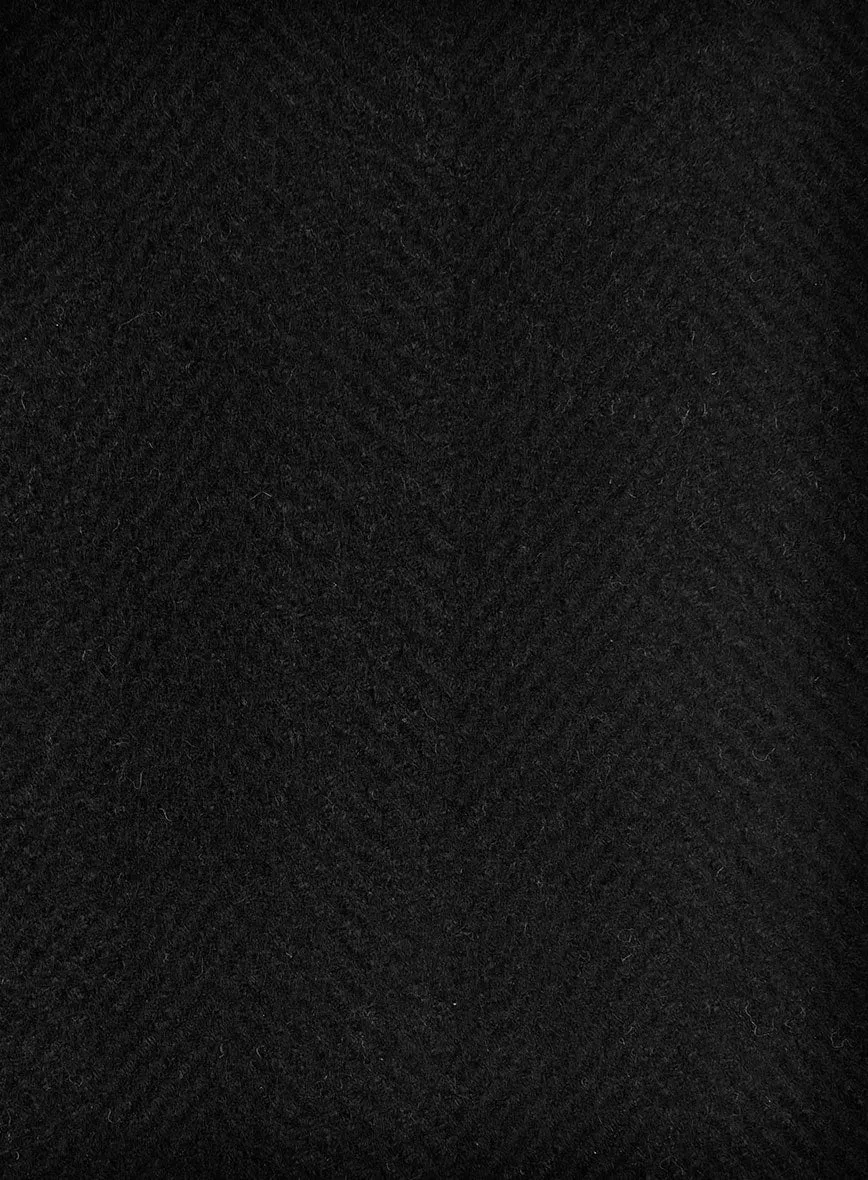 Sartori Allegra Black Herringbone Soft Tweed Jacket