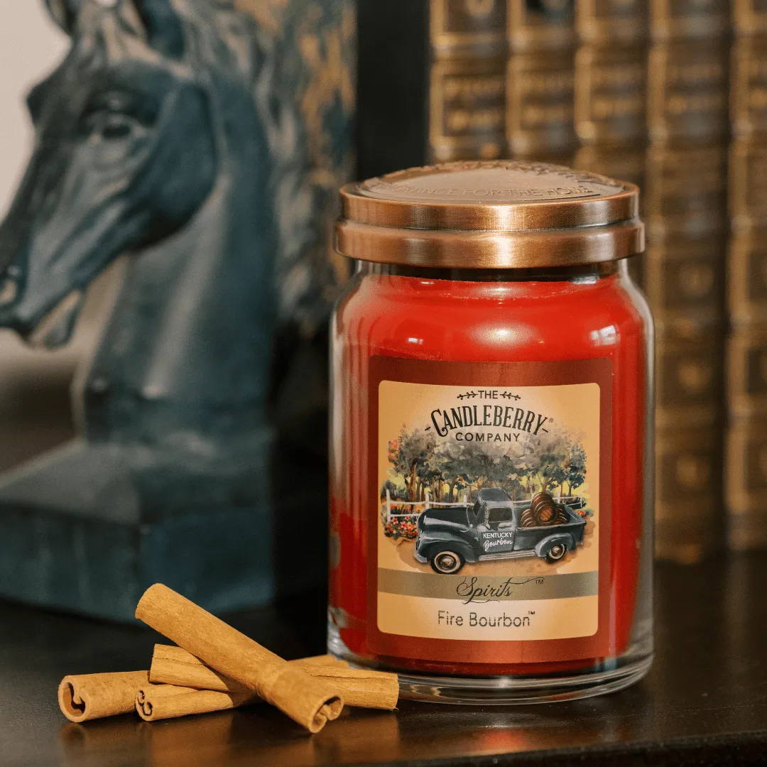 SPIRITS - Fire Bourbon™, Large Jar Candle