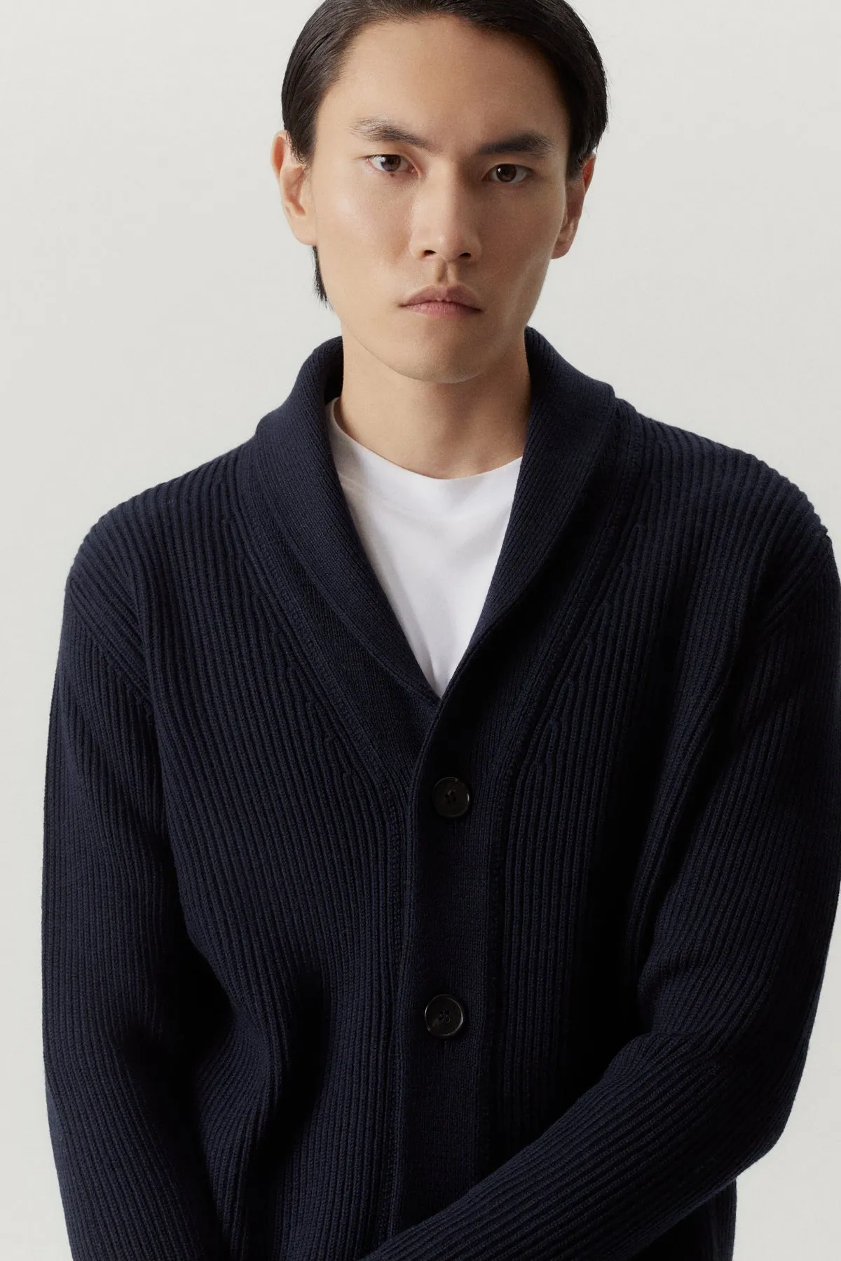 The Merino Wool Shawl Cardigan