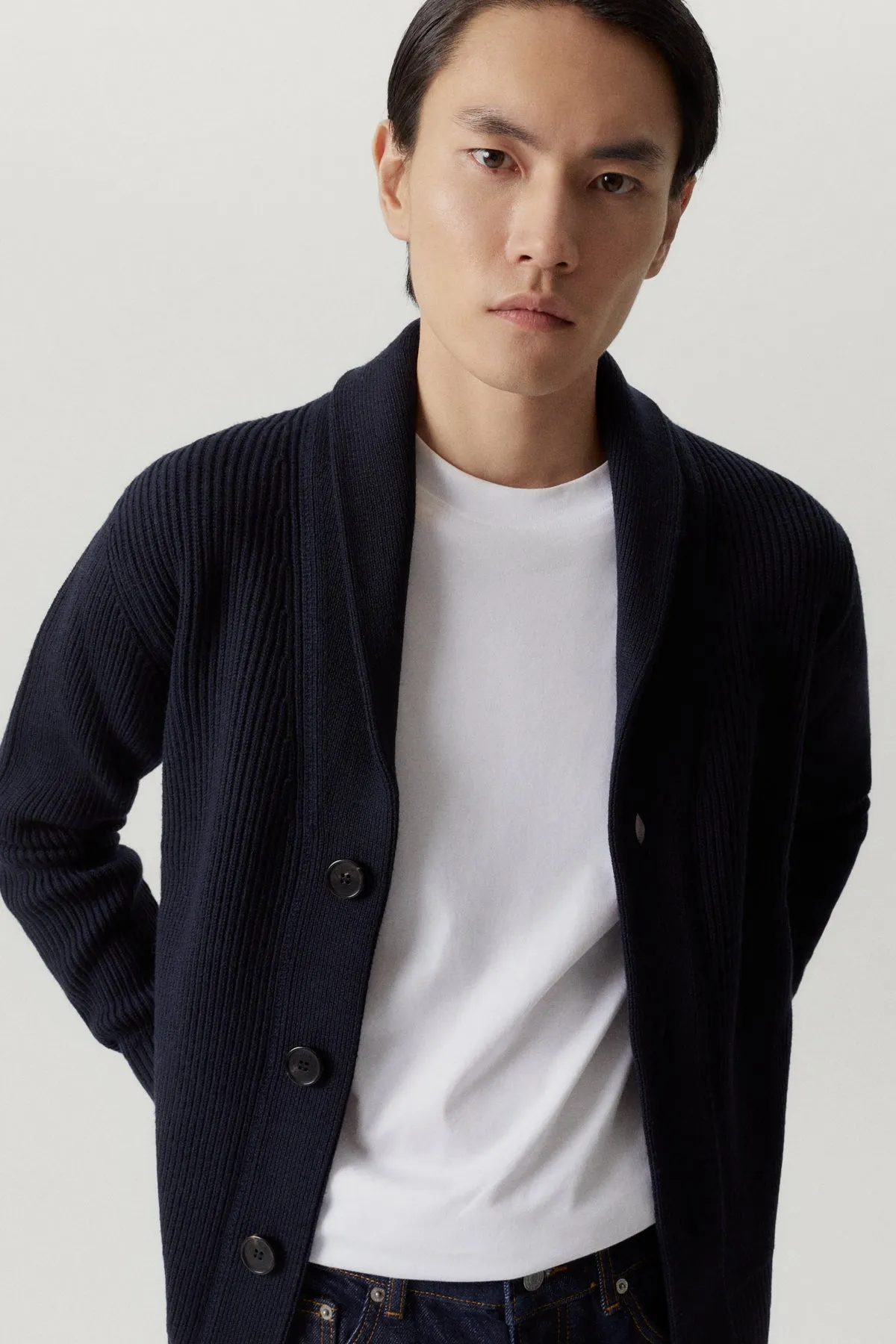 The Merino Wool Shawl Cardigan