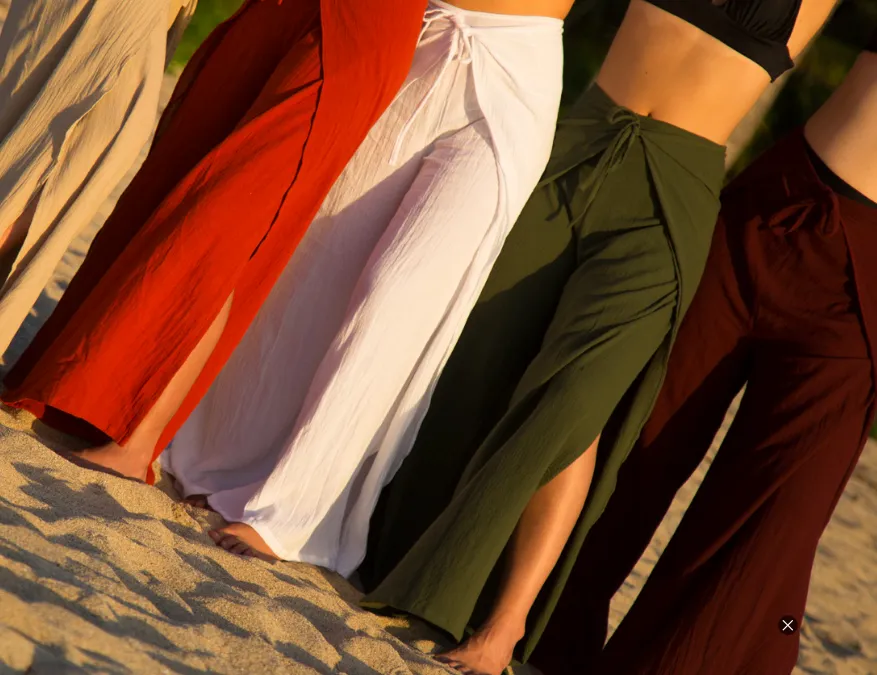 Unisex Handmade Beach Pants DHARA Organic Cotton, more colors