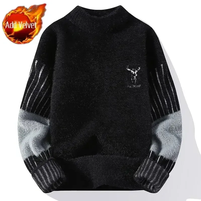 Versatile Round Collar Sweater