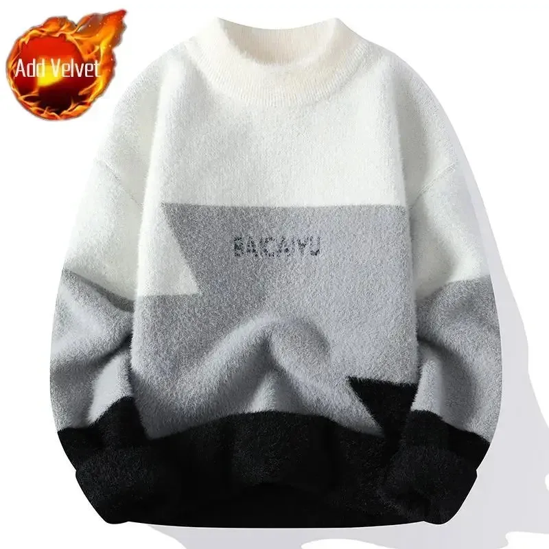 Versatile Round Collar Sweater