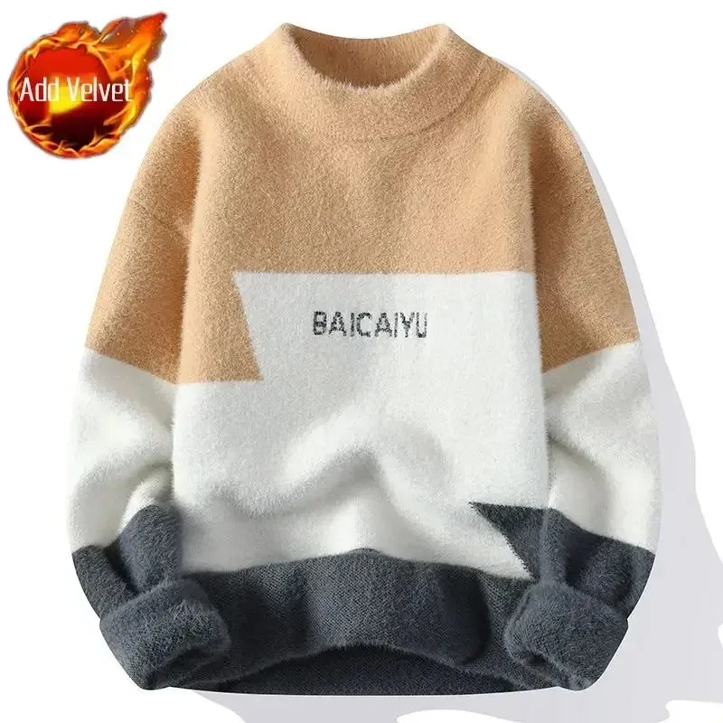 Versatile Round Collar Sweater