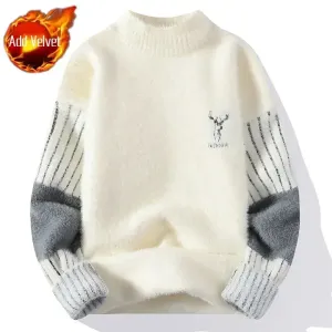 Versatile Round Collar Sweater