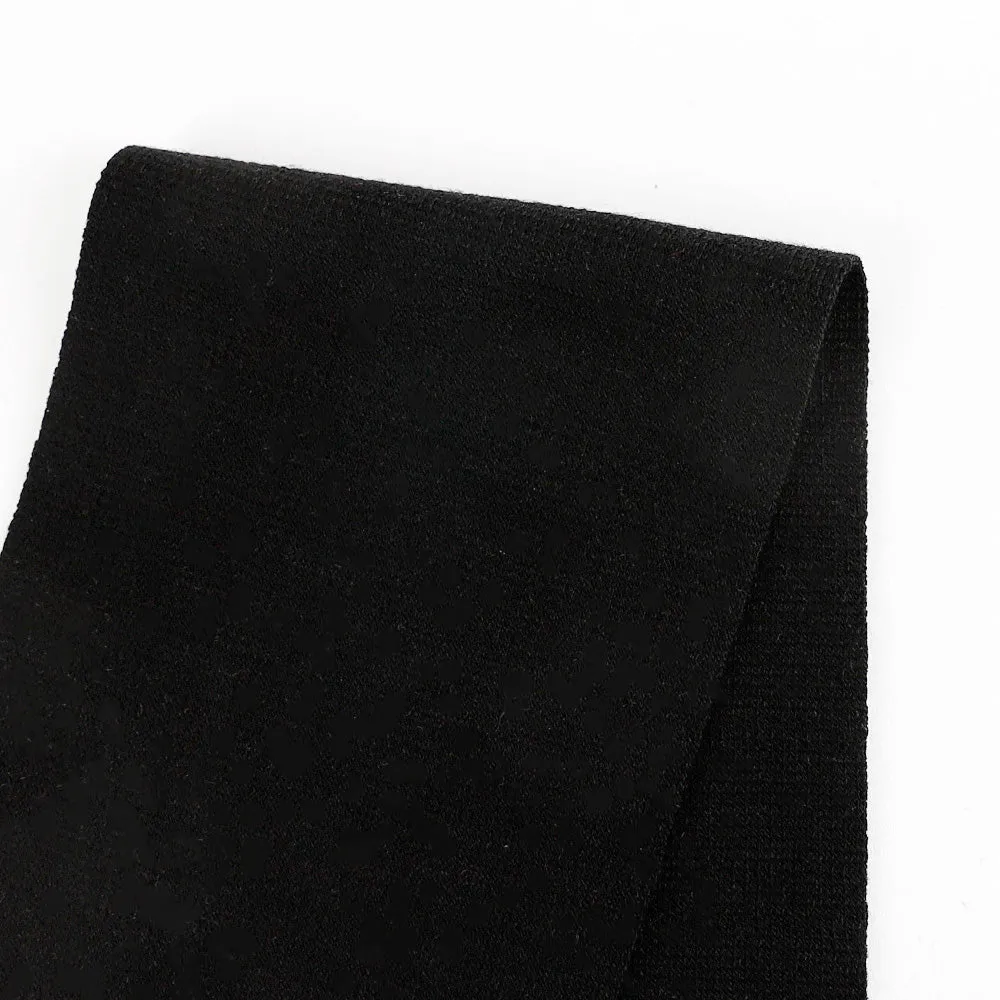 W | Heavyweight Merino Ponte - Black