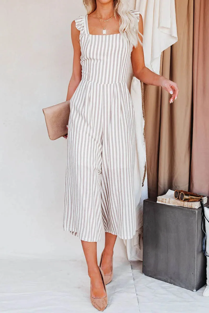 Well Behaved Printed Trendy Pocketed Tie Romper