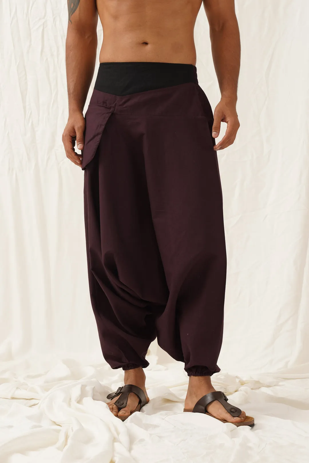 Wine Boho Pants
