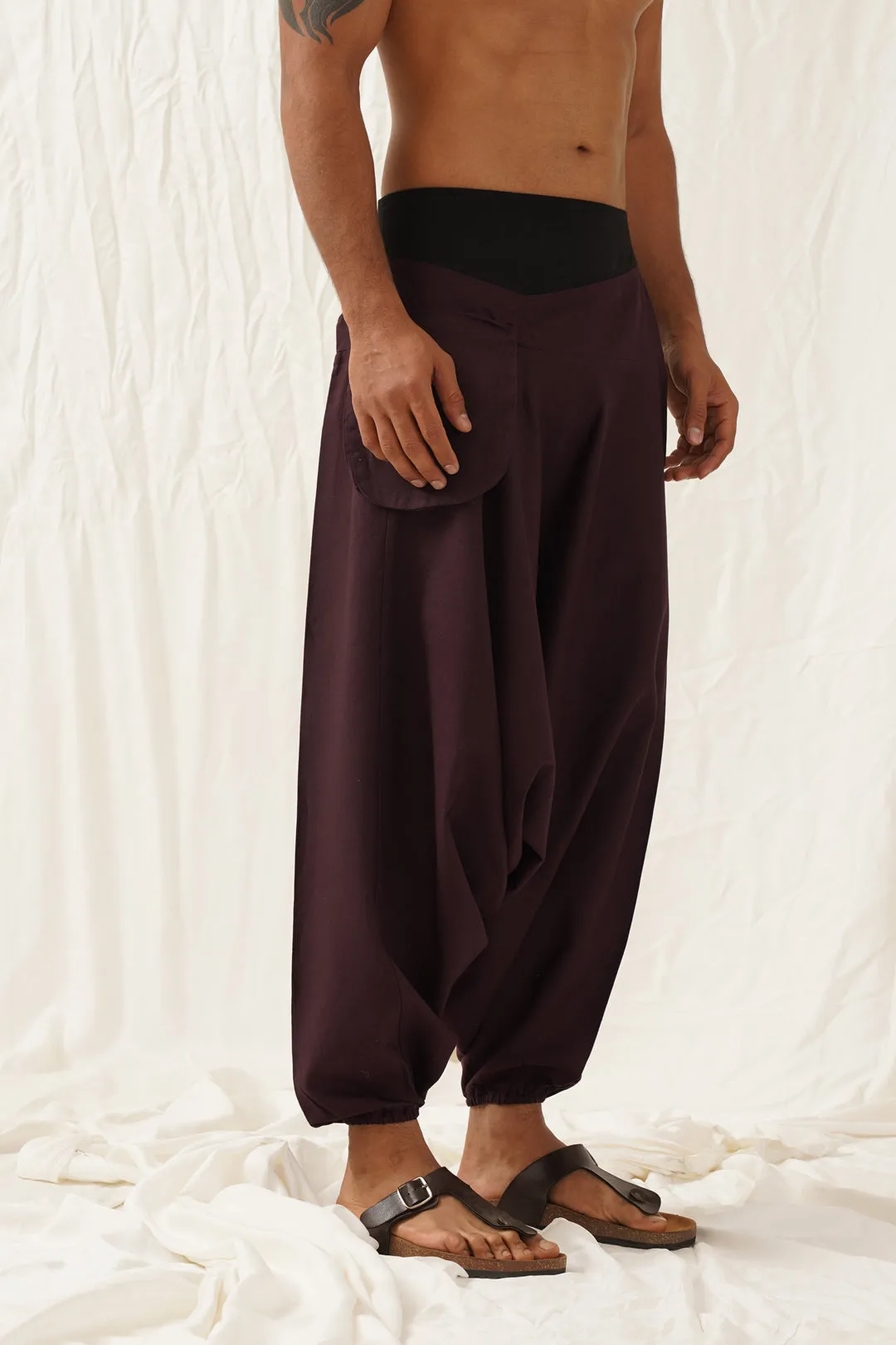 Wine Boho Pants