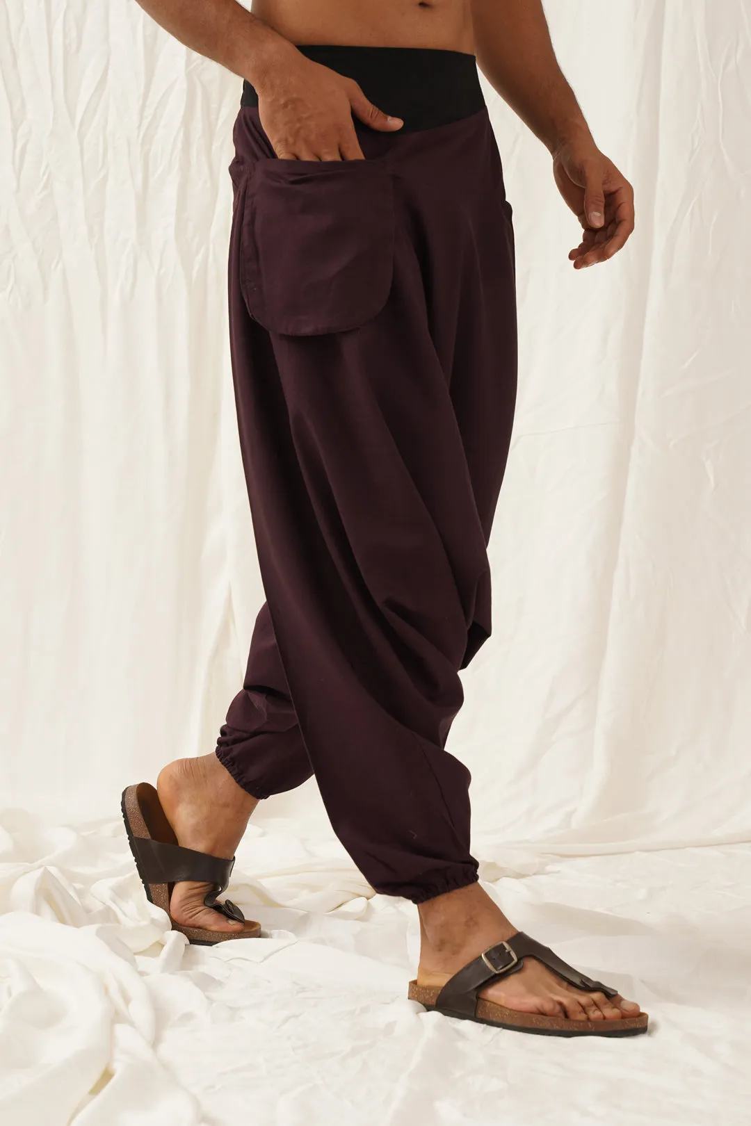 Wine Boho Pants