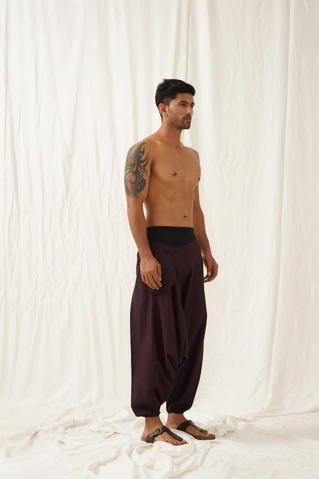 Wine Boho Pants