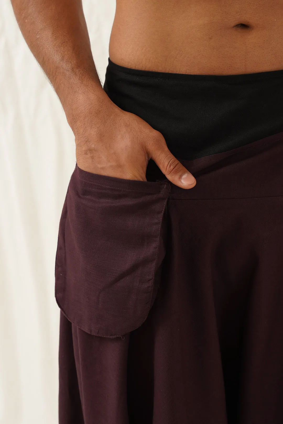 Wine Boho Pants